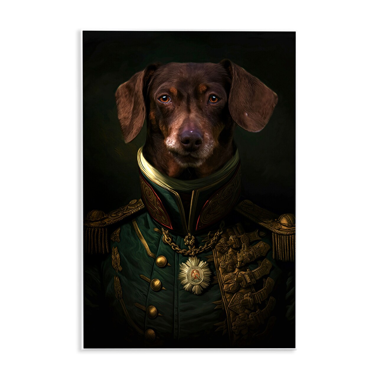 Stupell Industries Dapper Dachshund Portrait Wall Plaque, design by Kelley Parker